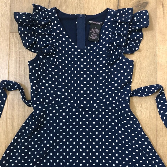 Speechless Kids’ Polka Dot Belted Maxi Dress - Picture 3 of 16